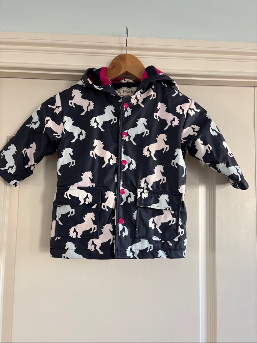 Hatley Girls Raincoat with Hood Size 2